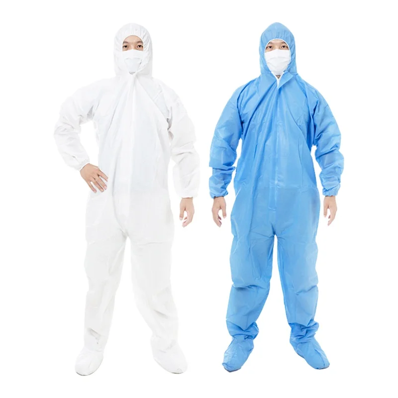 
Disposable Non-woven PP SF SMS Protective Coveralls Farming penetration Chemical paint Cuff Waist Chemical Resistant workwear 