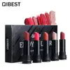 QIBEST Cosmetic Makeup Fashion 5 Color Mini Matte Lipstick Set