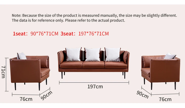 Pengpai Popular Leather Fabric 5 Seater Sofa Set Designs Modern