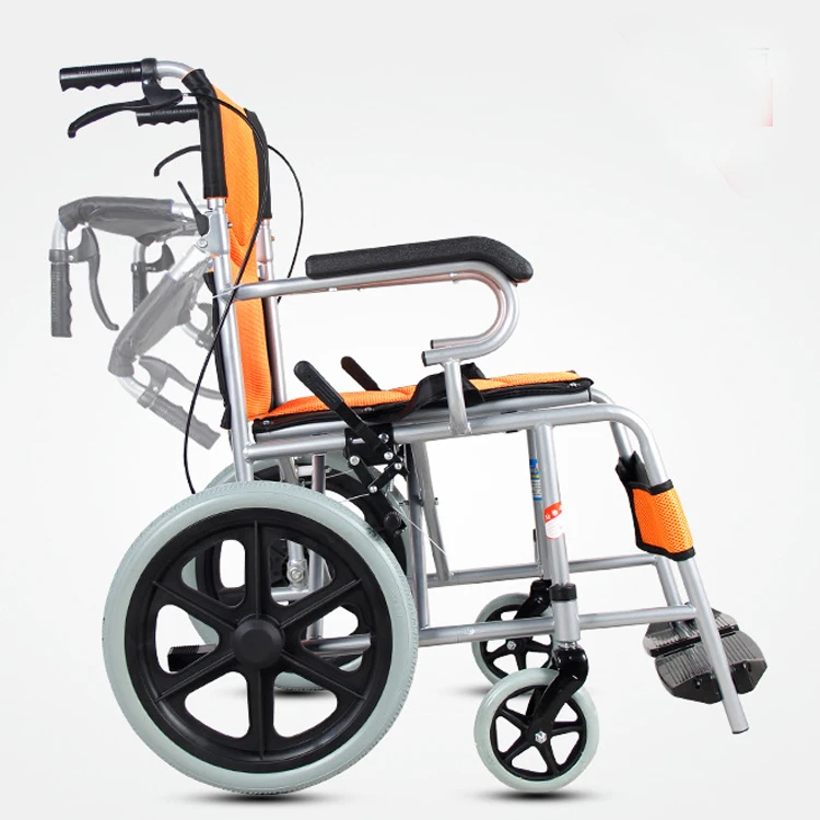 Aluminum Frame Manual Wheelchair with Drop Back Handle