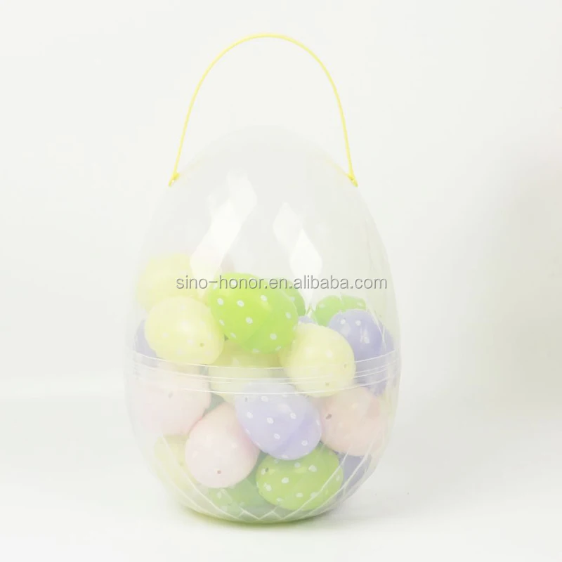 2021 Plastic Egg Shaped Easter Packaging With Handle - Buy Plastic ...