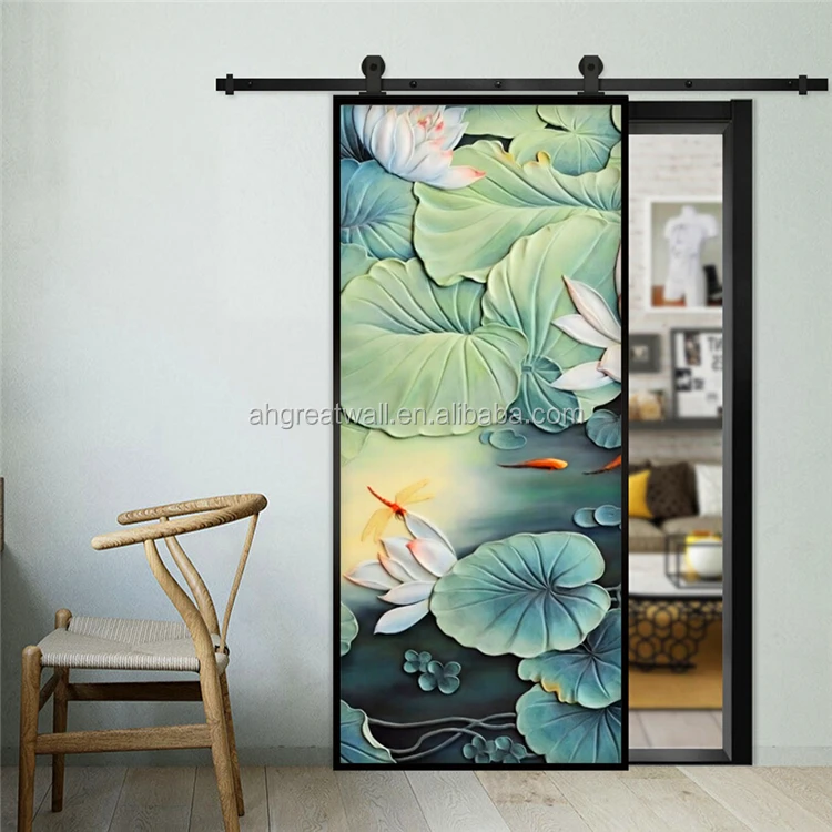 promotional new style white decorative dust proof custom security screen cost of sliding glass doors