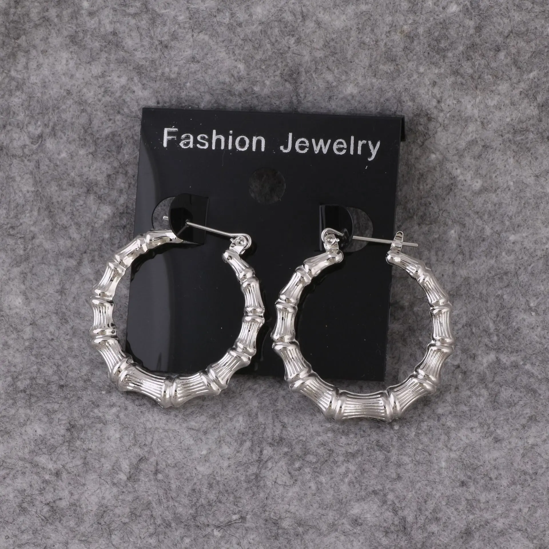 Wholesale Bamboo Earrings Big Stainless Steel Earrings Women Large
