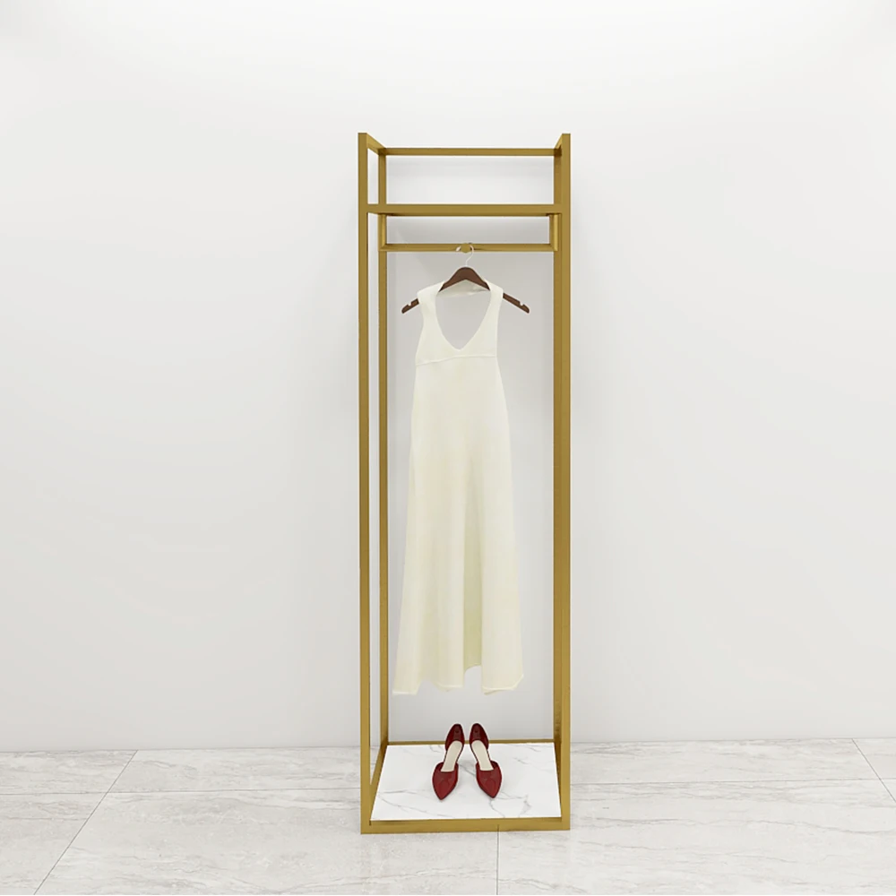 Display Stand Fixture Rose Gold Metal Shopping Mall Display Furniture