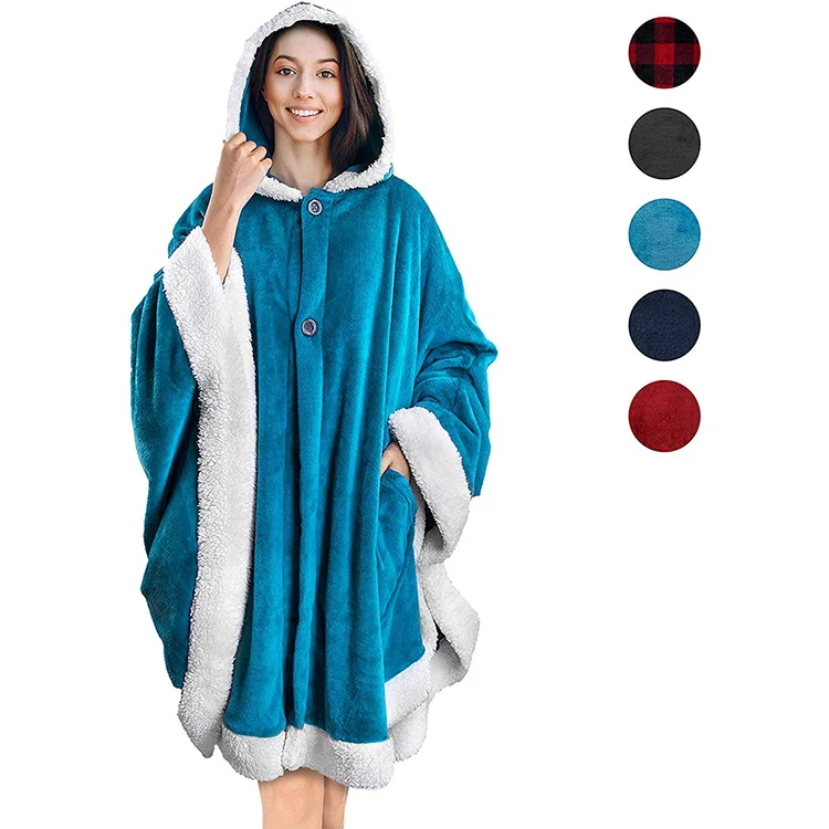 sherpa snuggle hooded throw