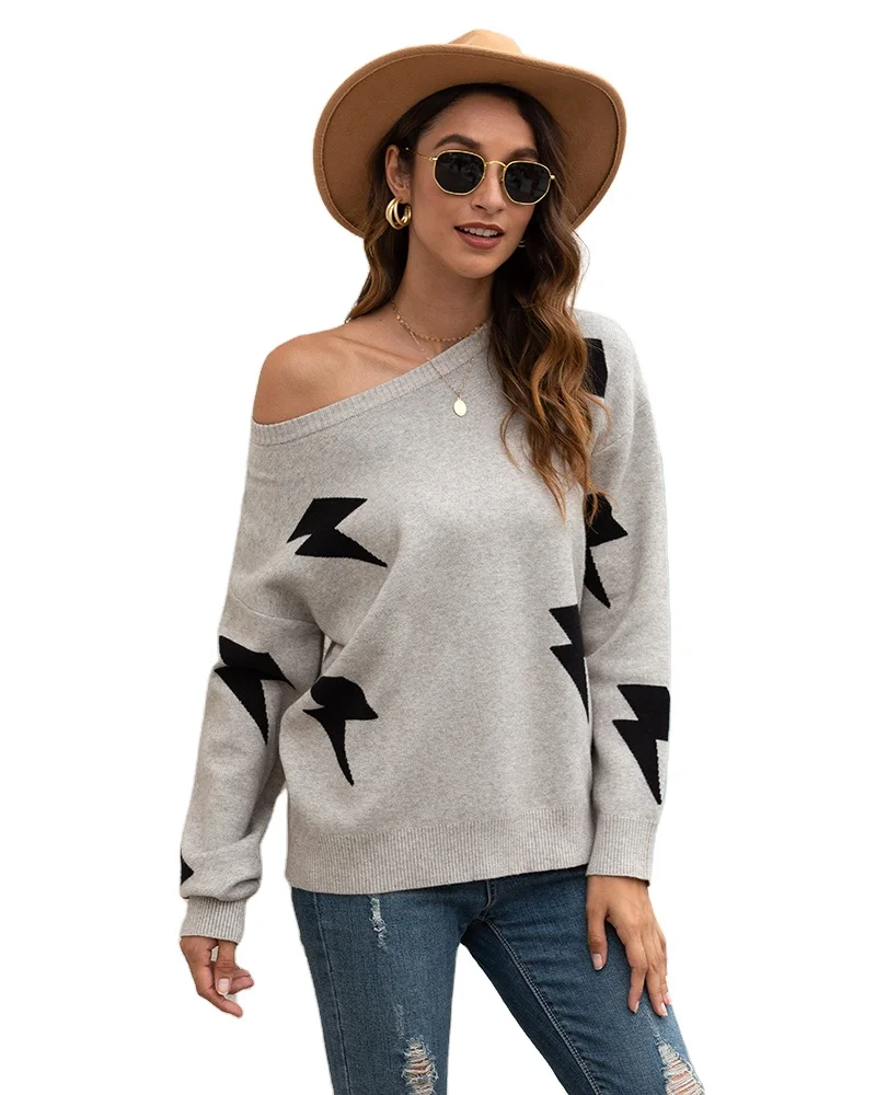 
Wholesale Round Neck Chunky Loose Ladies Pullover Warm Knit Winter Women Sweaters Long Sleeve vintage Female Knitting Pullover 