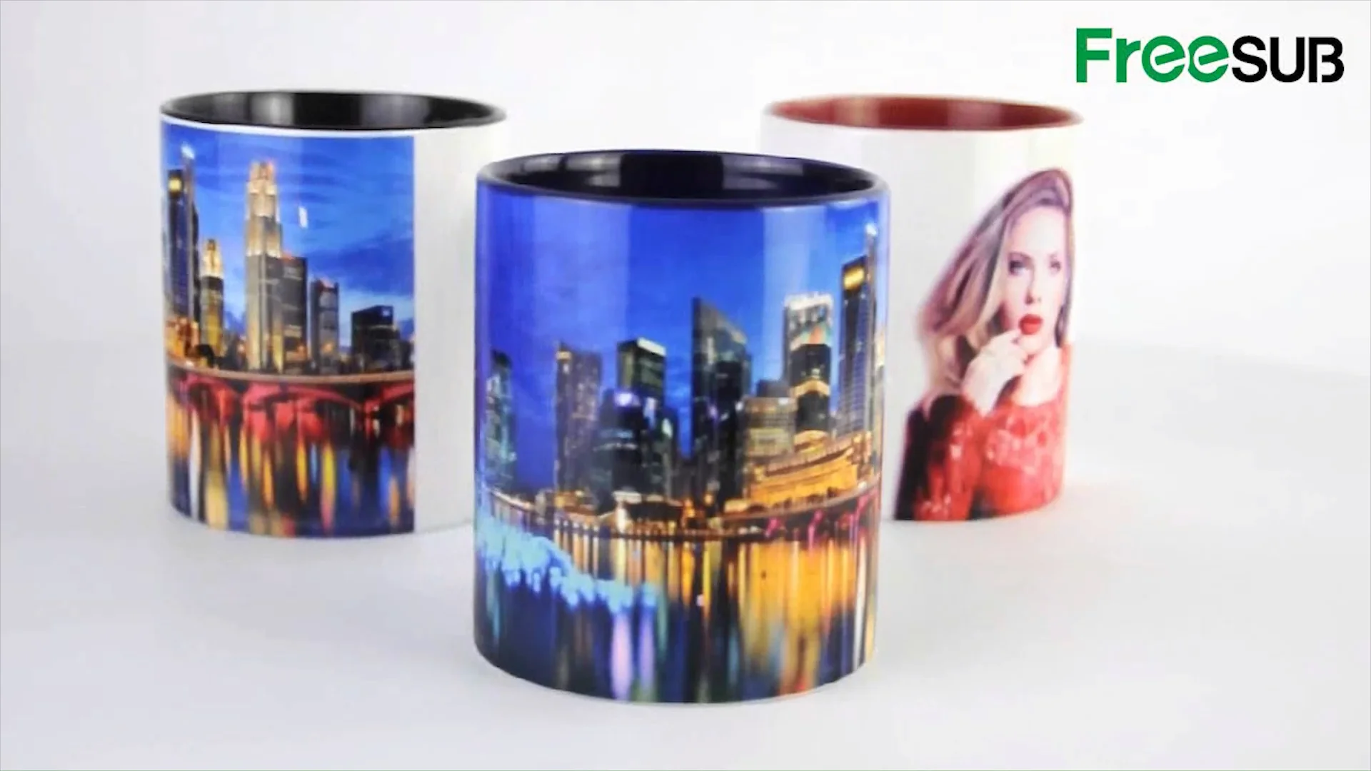 11 Oz Stoneware Inside Color Mug Sublimation Coating Liquid Mugs