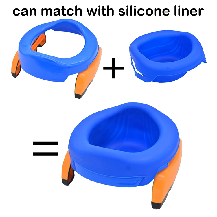 Plastic Foldable Baby Toilet Potty Toddler Pink Blue Training Wc