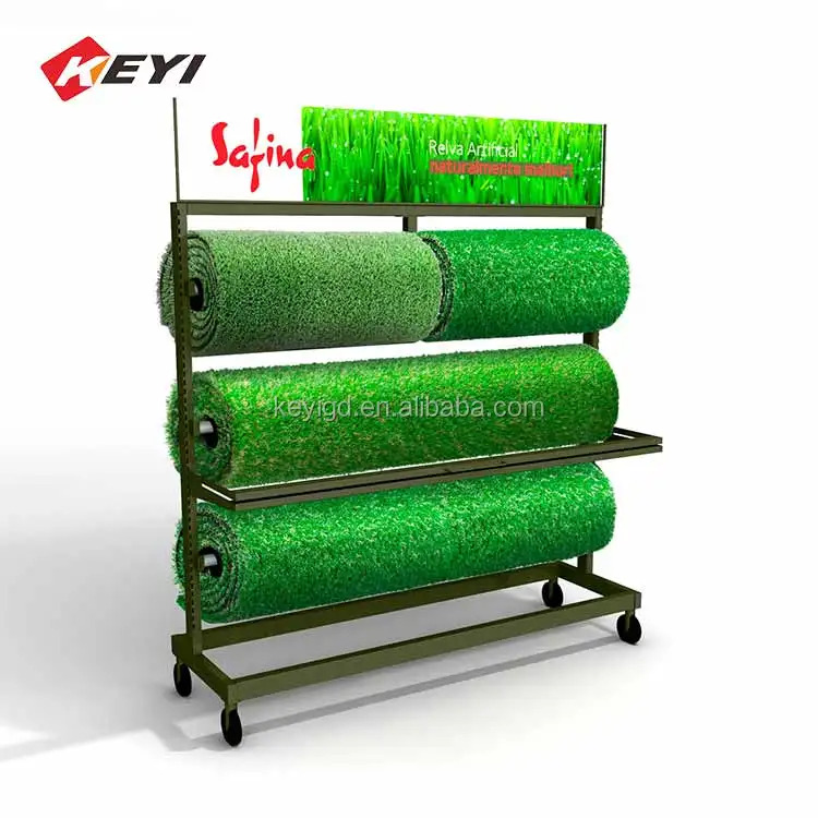 Waterfall Metal 10 Tier Artificial Grass Racks / Artificial Grass
