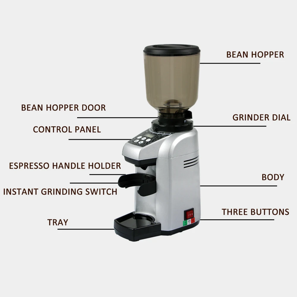 Commercial Coffee Grinder Plastic Bean Hopper Bean Grinder Parts Bean Hopper 