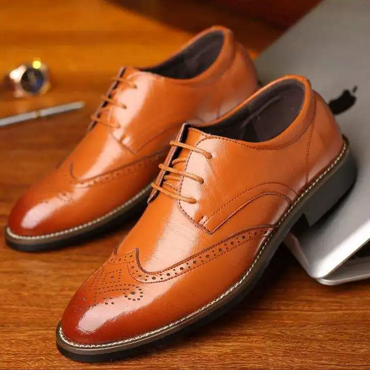Oversized Men's Shoes Business Dress Shoes Men's Leather European And ...