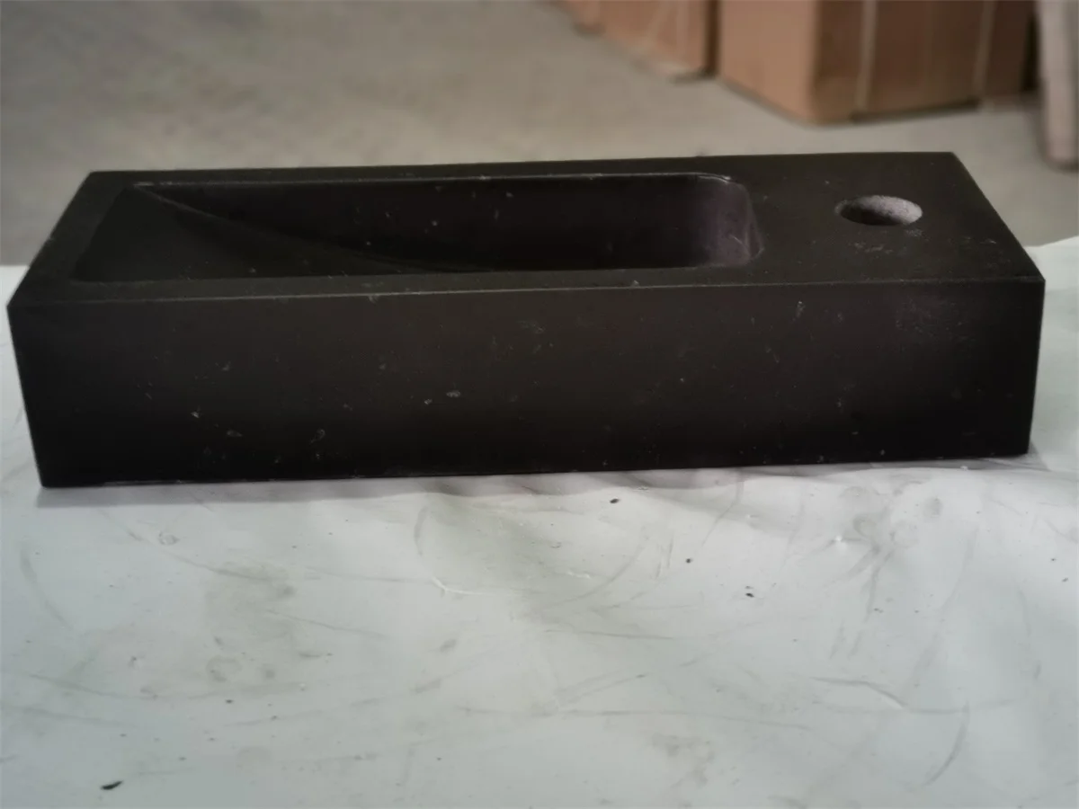 Vessel Natural Stone Sink Luxury Bathroom Marble Black Granite Sink