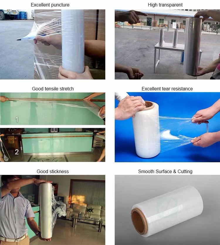 SHENZHEN BULL Industry LLDPE Jumbo Roll Stretch Film 500MM And 450MM