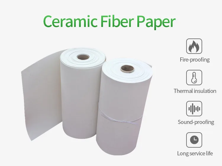 Insulation Paper 0.513mm Thickness Ceramic Fiber Paper Rolls 1260c