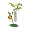 4 desktop decoration types smart hydroponic metal tortoise glass flower plant pot