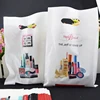 biodegradable plastic shopping bags custom printed die cut handle cosmetics bags