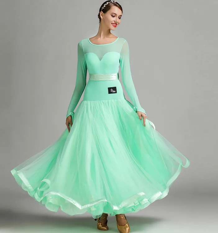 New Coming Elegent Long Evening Dresses High Quality Ballroom Dance Wear