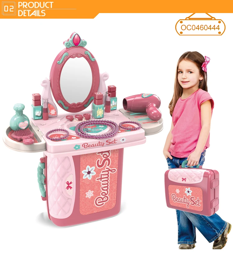 Glamour Girl Dressing Table Toy Kids Make Up Set Pretend Play Toys
