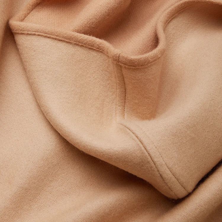 cape wool poncho with hood