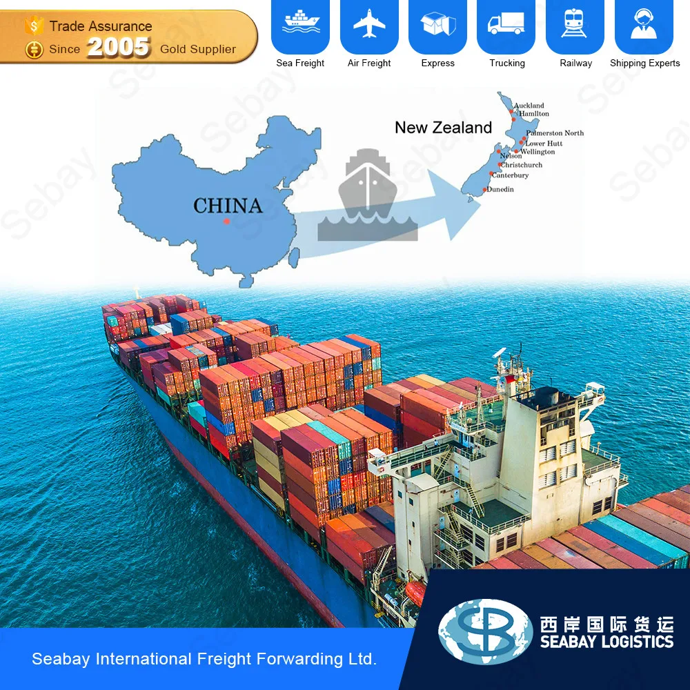 china shipping agent sea freight shipping cost to New Zealand Auckland/Lyttelton/Wellington/Napier from china shenzhen guangzhou