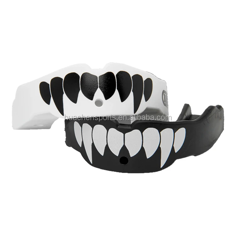 Top Quality Manufacturer EVA Printed Mouth Protector MMA Teeth Grinding Guard Rugby Funny Boxing Mouth Guard Wholesale Huachen