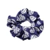 Good Stretchy Royal Blue Gymnastic Hair Scrunchies Sublimated Velvet Softball Scrunchies With Big Rubber Band