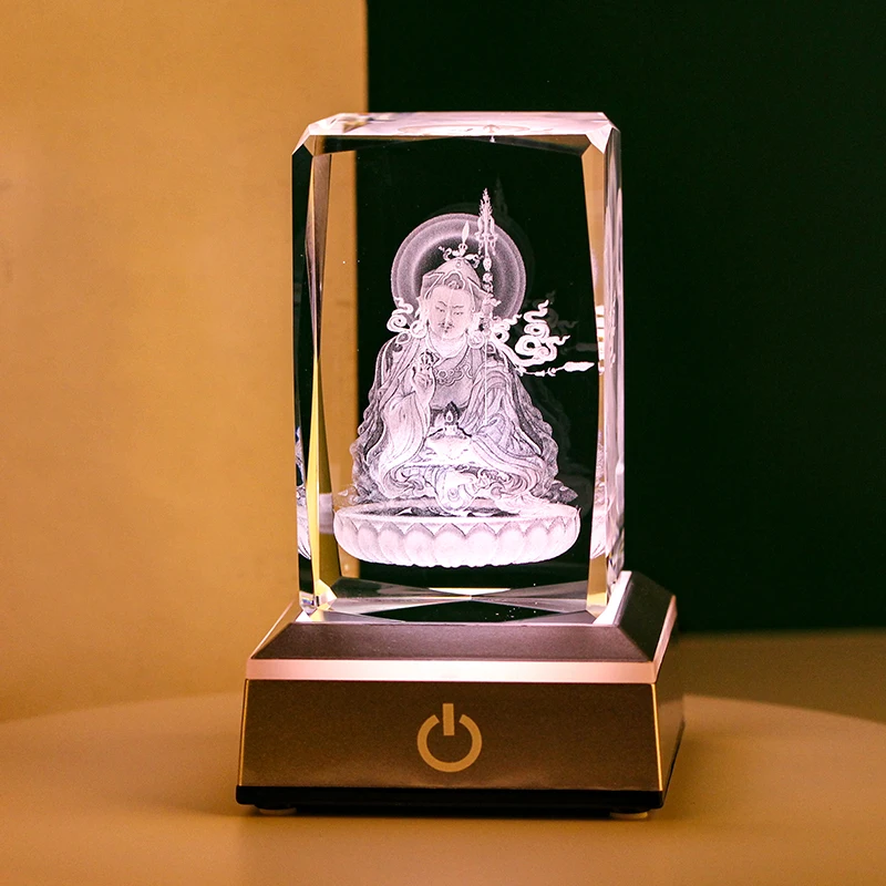 product 3d laser engraving crystal with 3d hindu god picture inside hindu religious gift-33