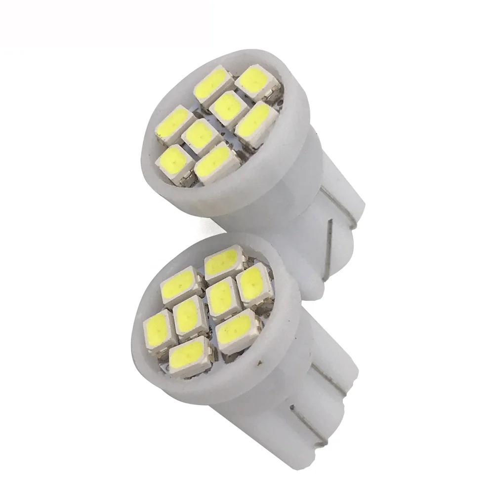 194 LED Light Bulb 1206 Chipsets Amber 168 W5W T10 Wedge 8-SMD LED Replacement Bulbs for Car Dome Map Door Courtesy License