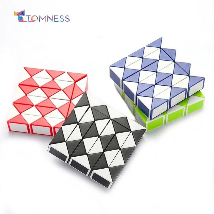 24 Blocks Large Size Magic Snake Cube Twist Puzzle Sensory Toys 24 ...