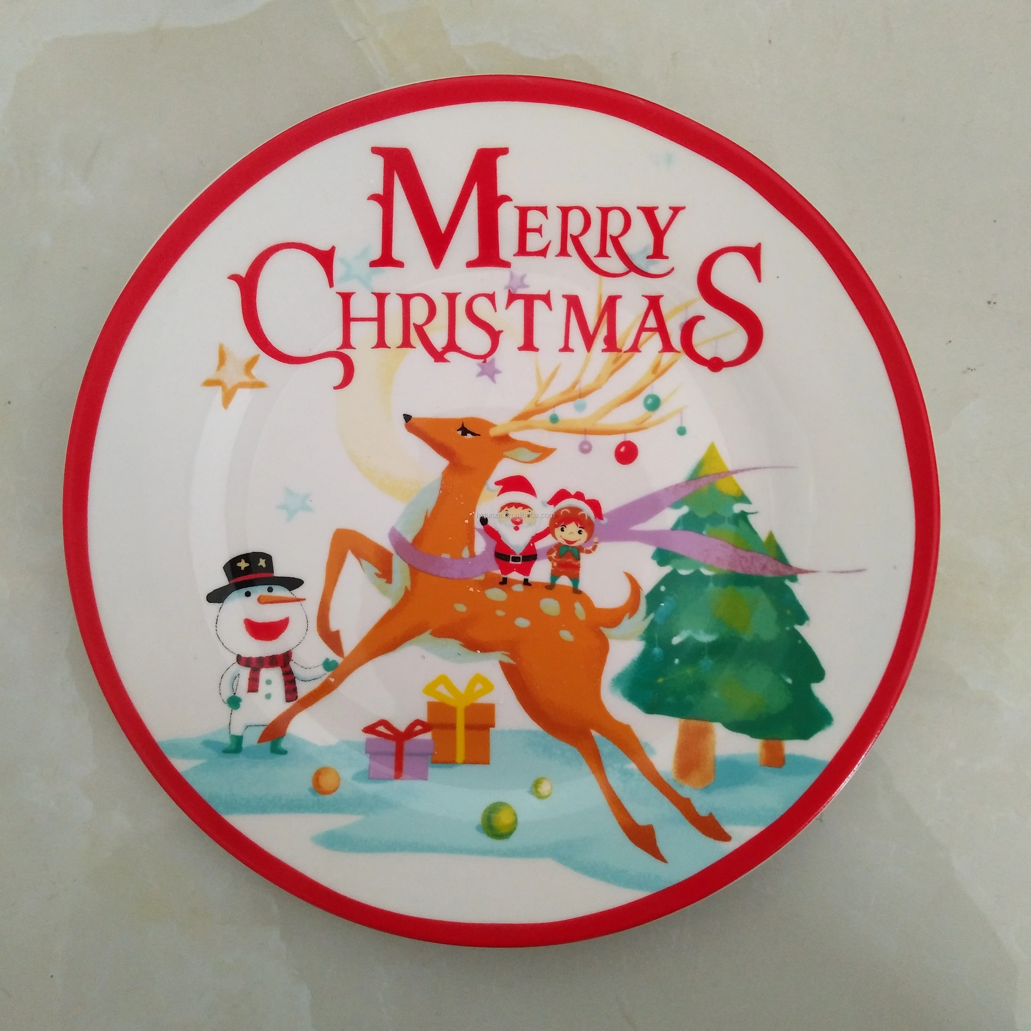 Ceramic Christmas Plates And Bowls / Ceramic Christmas Dinnerware Set ...