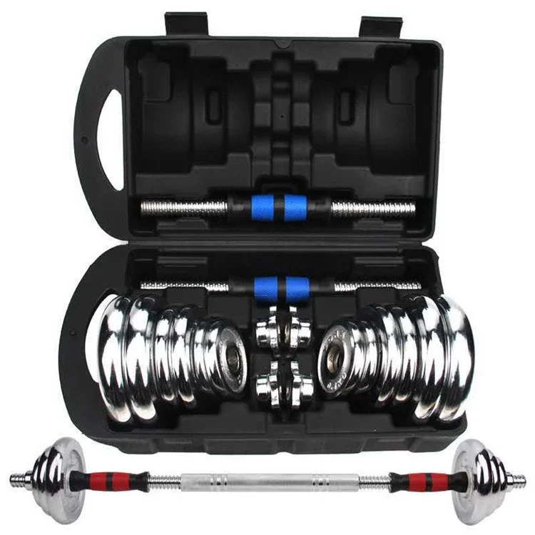 
dumbbell set sale Suitable for Home Gym Fitness Equipment Electroplating Adjustable Dumbbell Barbell Set 20kg 30kg 50kg 