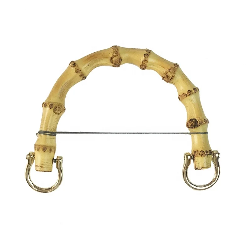 
The factory produces round bamboo handles arch bamboo handle straight bamboo root custom for handbag 