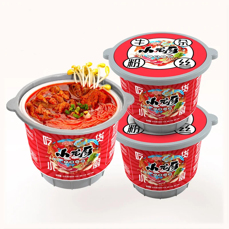 
Xiaolongchu Spicy Beef Offal Rice Vermicelli Convenience Fast Food Instant Rice Noodle 