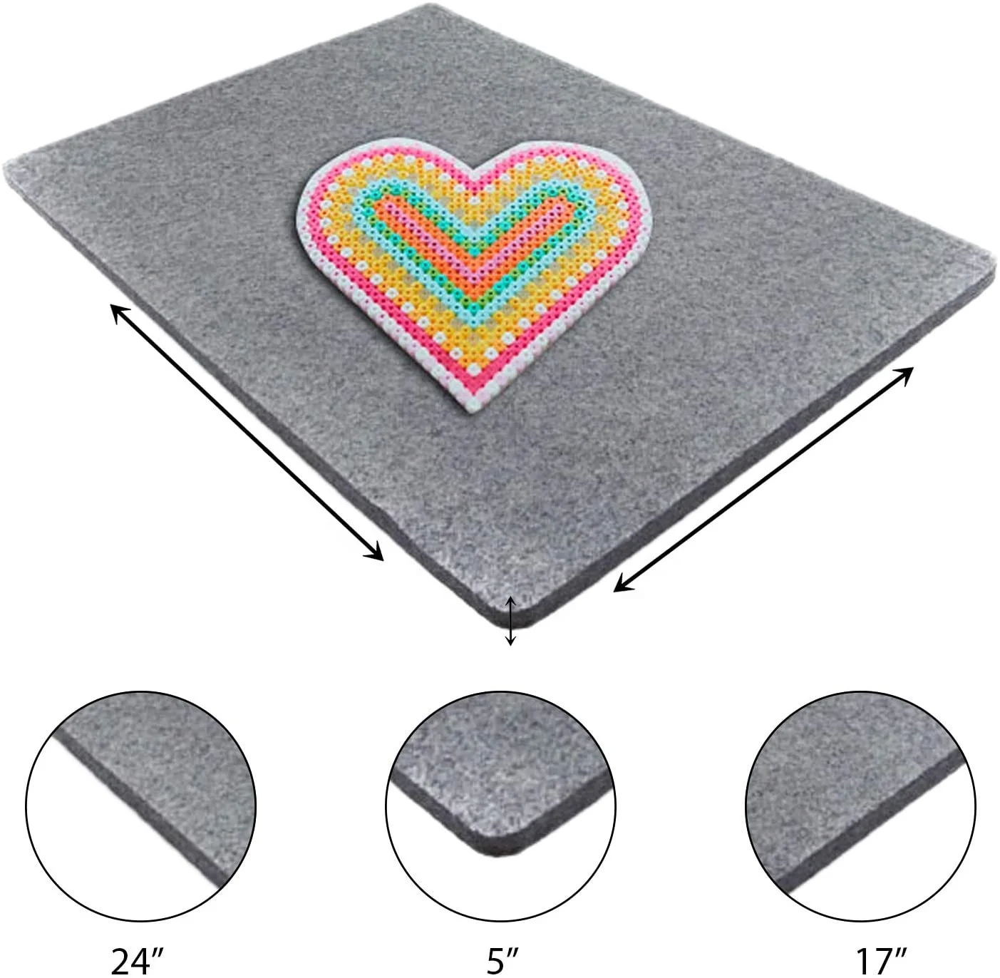Wool Pressing Mat for Quilting 60x22 in 