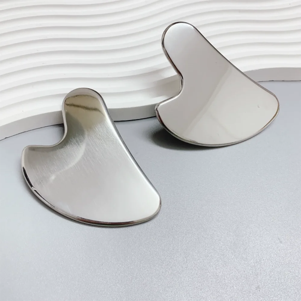 Gua Sha Facial Tools Stainless Steel Gua Sha Metal Silver Gua Sha For ...