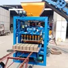 qtf4-24 cement brick making machine with mixer