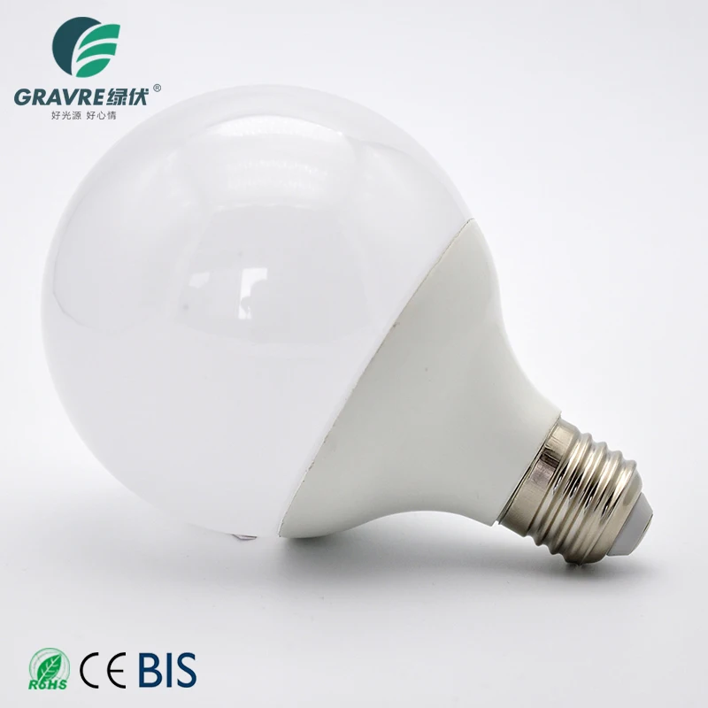 High lumen indoor light ce rohs price listed zhongshan China supplier G shape globe led lamp bulbs 12 watts