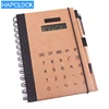 hapclock solar paper Calculator Notebook with pen