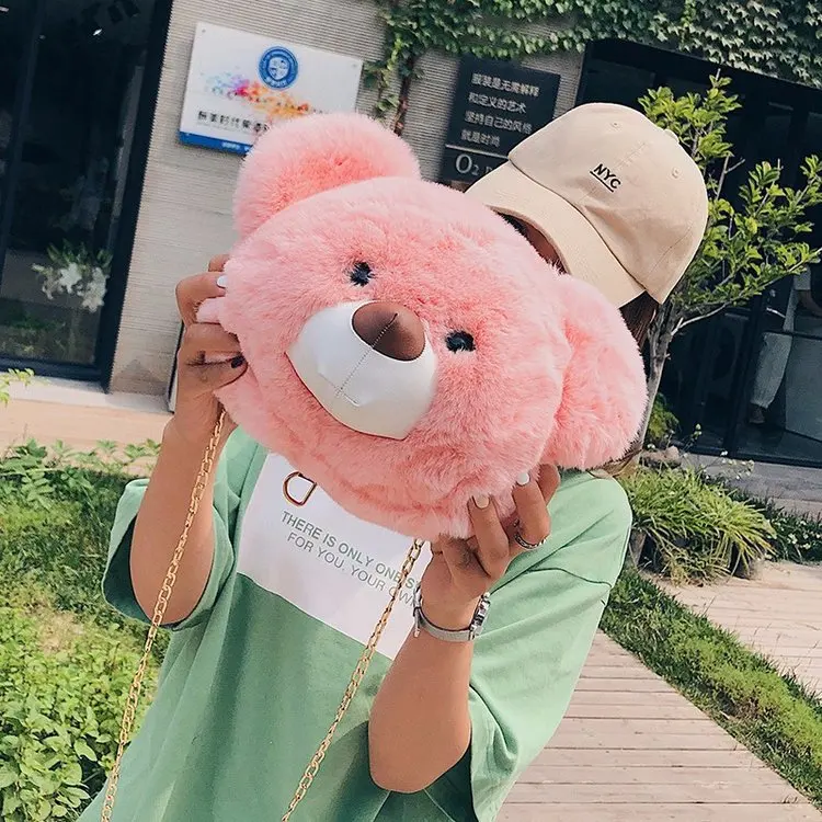 product-GF bags-2020 Summer Japan Duffy Bear Bag Ladies Plush Shoulder Cute Bag Cartoon Stuffed Bear