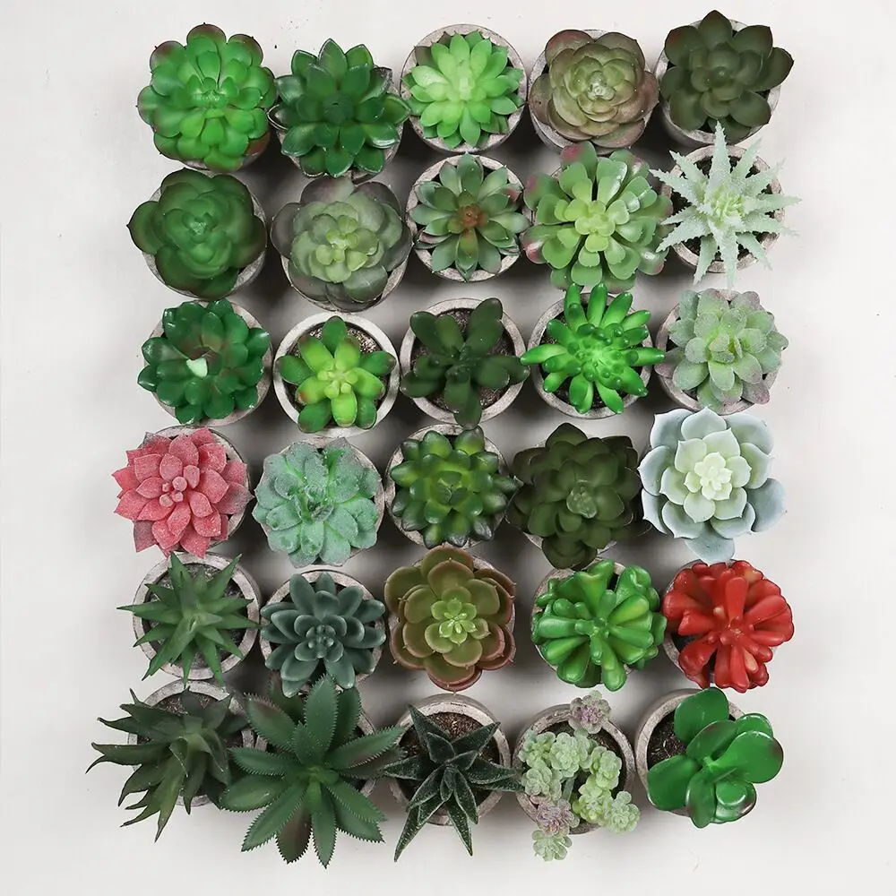 Artificial Succulents Realistic Faux Mini Succulent Plants For