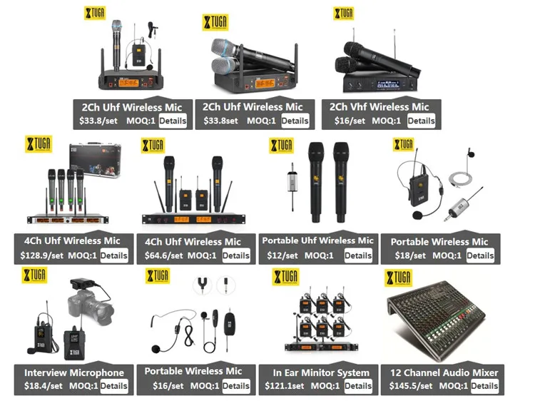 China Supplier Handheld 8 Channel Wireless Conference Goose Neck