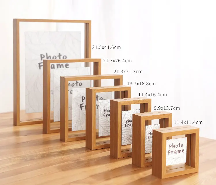 Wholesale Double Sided Glass Picture And Photo Mdf Hanging Floating