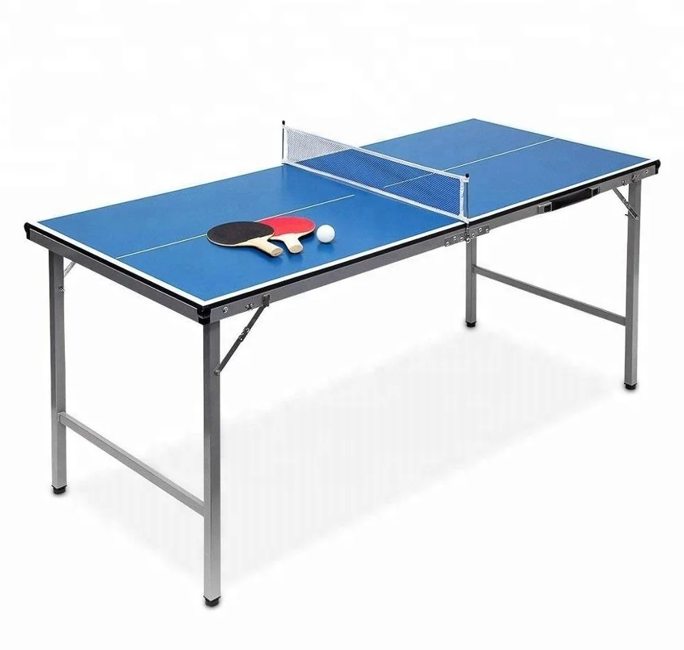 
Good quality Indoor & Outdoor Use, Folding Table Tennis Ping Pang Table, Balls and Paddles Included 