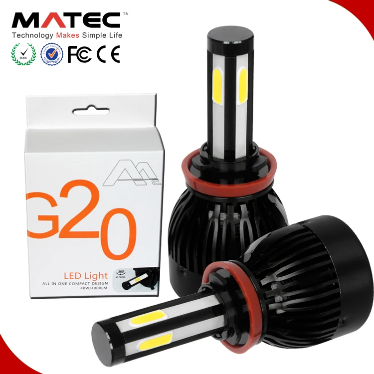 High Power 80w G7/G20 Led Headlight H11 replace X3 S1 S2 C6 Led Conversion Kit H4 H1 H13 H7 H11 Automotive Led Bulb h4 cob