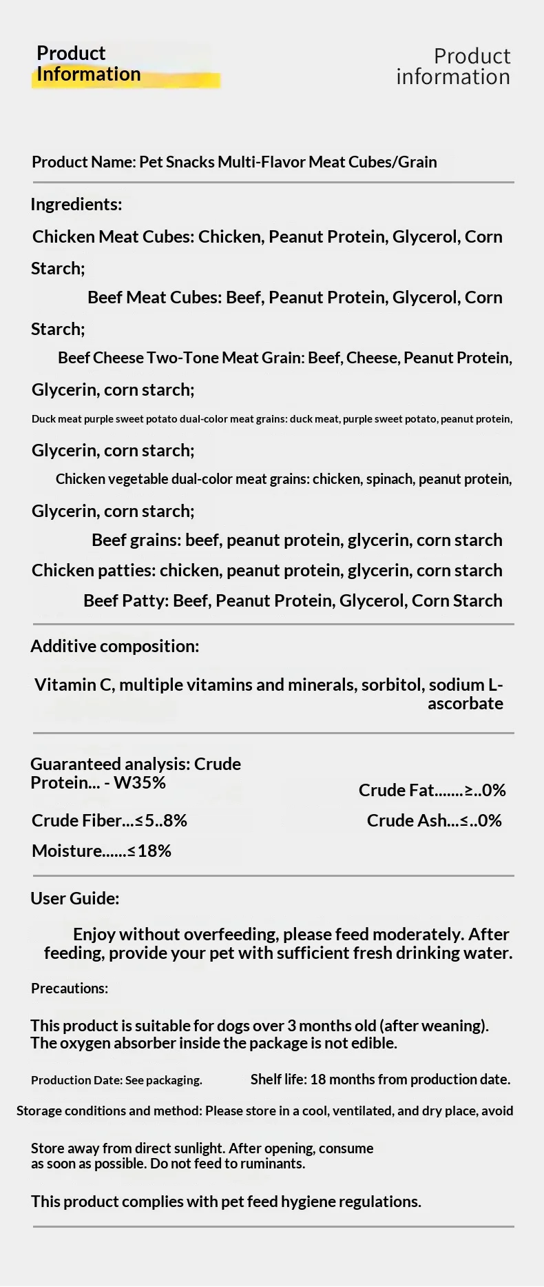 product odm factory direct shandong pet dog snacks beef pellet meat cube chicken beef wafer cheese small packaging651-11