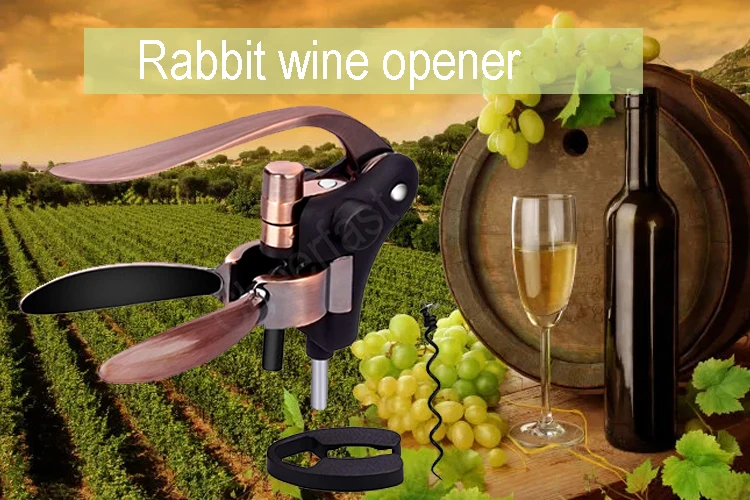 Customizable Packaging Wine Cork Screw Opener Kit Zinc Alloy Red Wine