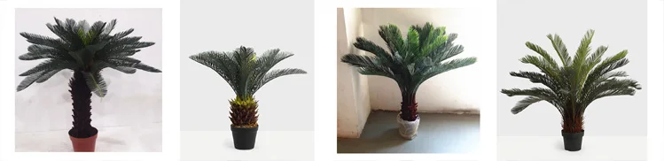48cm height with 20pcs leaves mini indoor decorative artificial sago cycas revoluta plant palm tree,  cycas artificial