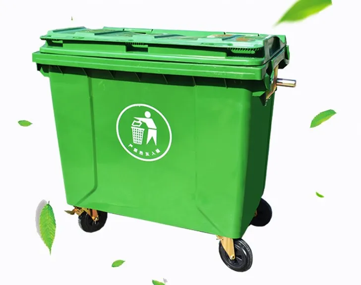 Venta al por mayor industriales contenedores de plástico con ruedas