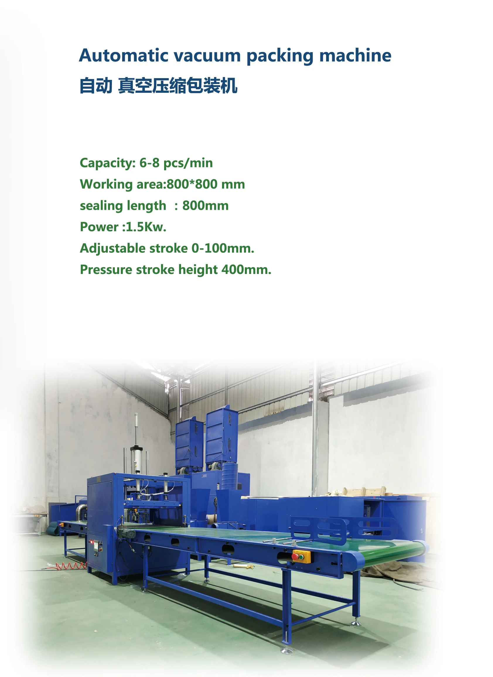 Automatic Pillow Compress Vacuum Packing Machine J3d With Hydraulic