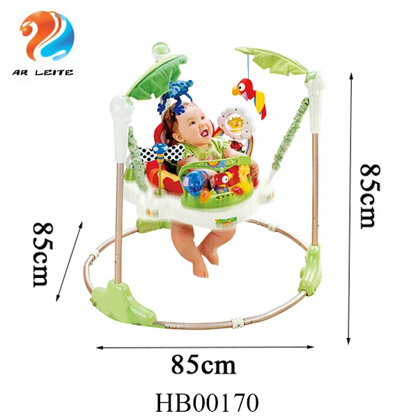 New Seat Spins Multifunction Rolling Rainforest Jumperoo Baby Walker Baby Jumper With Music And
